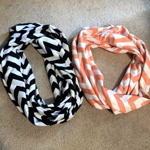 TWO Infinity Chevron Scarves - Picture 2 of 3